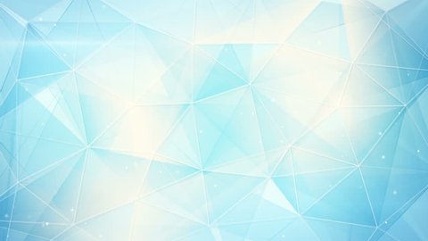 futuristic light blue triangles pattern. computer generated seamless loop abstract geometrical motion background. 4k (4096x2304)
