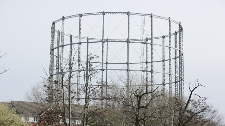 Gas Holder Royalty-Free Stock Footage #9936278