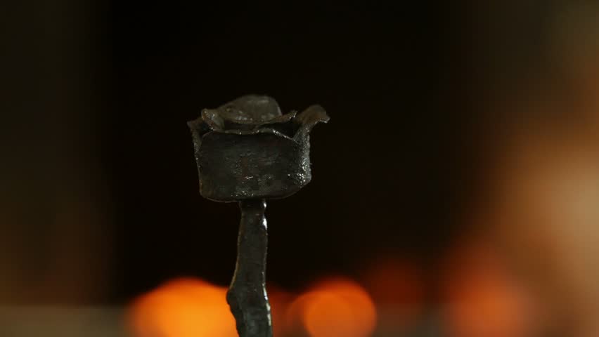 4k, rose from a nail in the blacksmith workshop 2