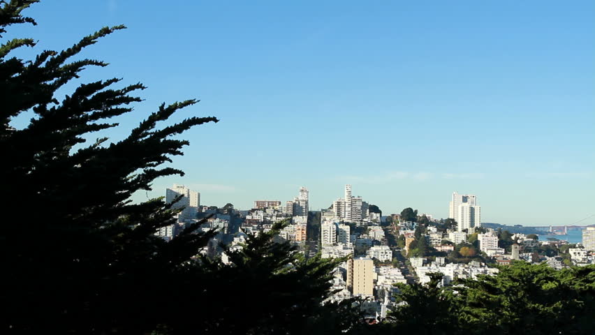 A view of San Francisco from Telegraph Hill.