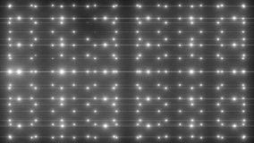 Bright beautiful grey flood lights disco background with glitter stars. Light seamless background. Seamless loop. More videos in my portfolio.