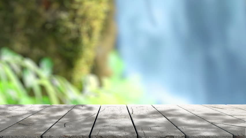 Table Top and Blur Nature Stock Footage Video (100% Royalty-free