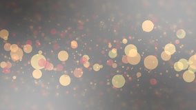 Lights multicolored bokeh background. High Definition abstract motion backgrounds ideal for editing. Blue elegant abstract. loop able abstract background yellow circles. 