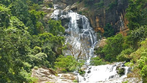 Waterfall Ella in Sri Lanka